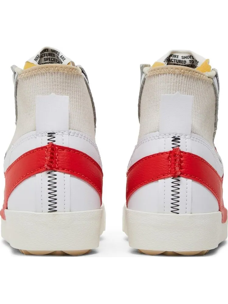 Кроссовки Nike Blazer Mid '77 Jumbo 'White Habanero Red' — изображение 6 из 8, белый