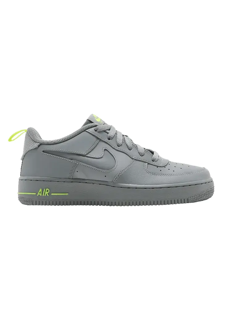Кроссовки Nike Air Force 1 '07 LV8 GS 'Particle Grey Volt' — изображение 1 из 9, серый/серый