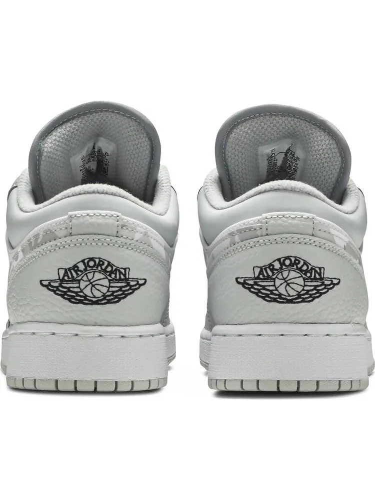Кроссовки Air Jordan 1 Low SE GS White Camo — изображение 6 из 8, белый