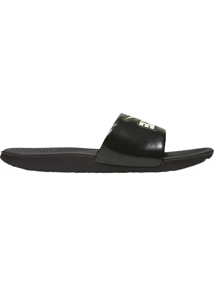 Сандалии Nike Kawa Slide GS 'Black Volt' — изображение 1 из 1, черный
