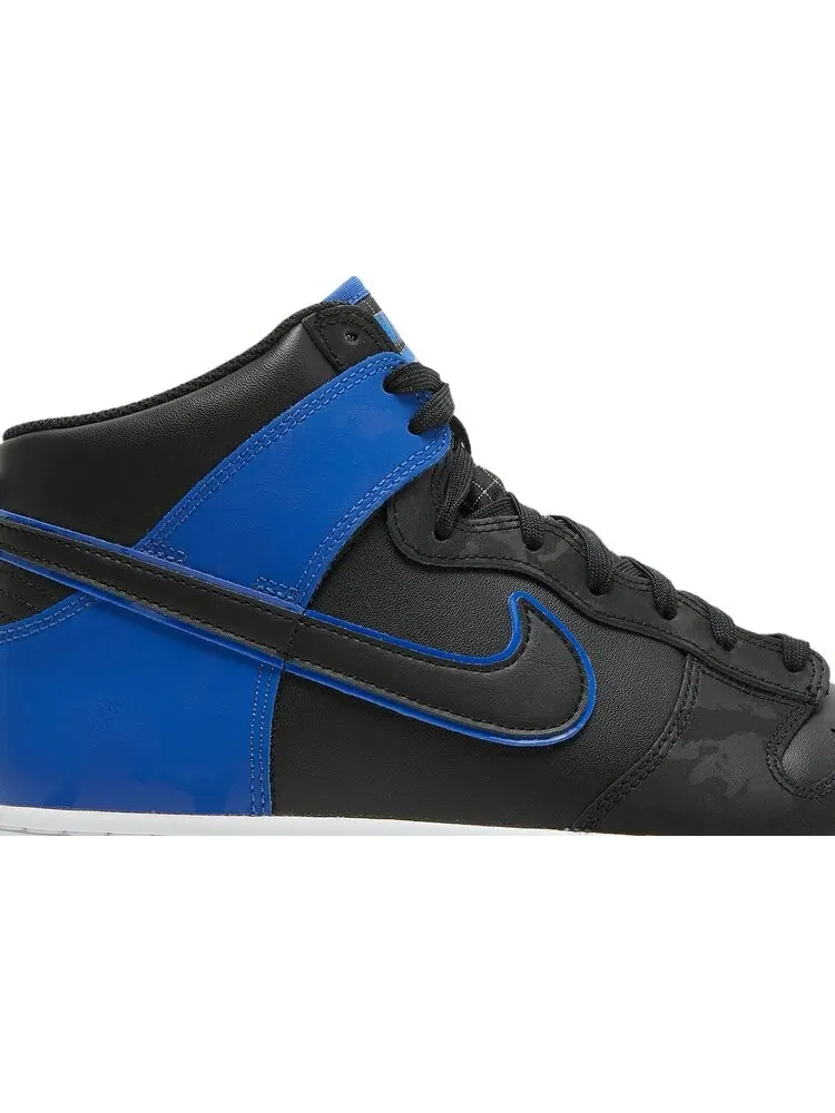 Кроссовки Nike Dunk High SE 'Hyper Royal Camo' — изображение 2 из 8, черный