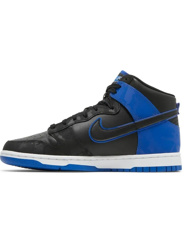 Кроссовки Nike Dunk High SE 'Hyper Royal Camo' — изображение 3 из 8, черный
