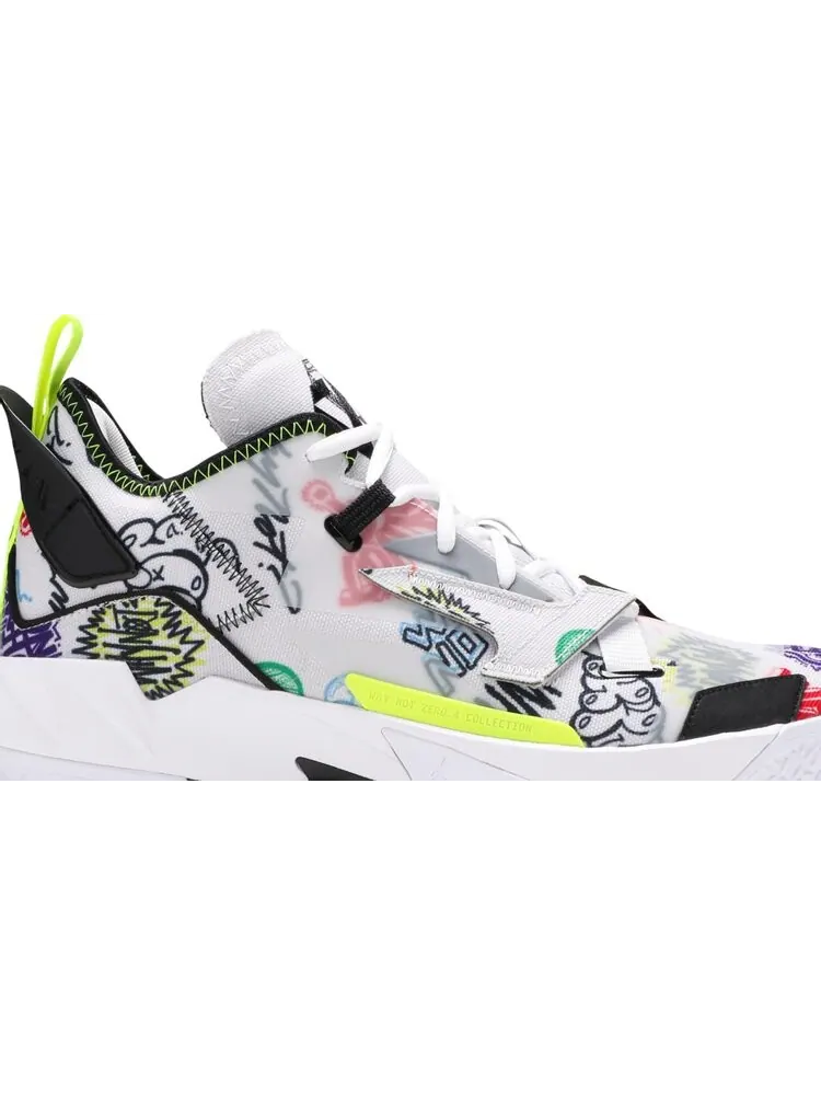 Кроссовки Jordan Why Not Zer0.4 PF Graffiti — изображение 2 из 8, белый