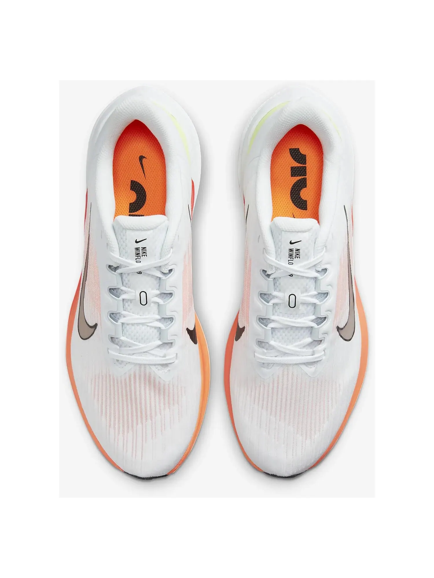 Кроссовки Nike Winflo 9 — изображение 3 из 7, белый/оранжевый
