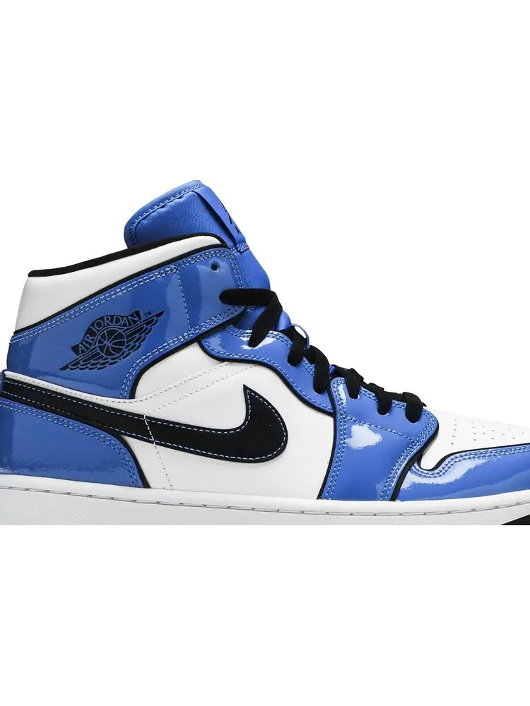 Кроссовки Air Jordan 1 Mid SE Signal Blue — изображение 2 из 8, синий