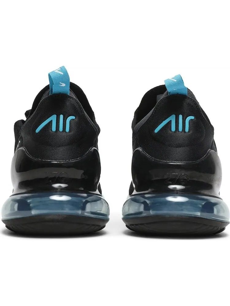 Кроссовки Nike Air Max 270 'Black Light Blue Fury' — изображение 6 из 8, черный