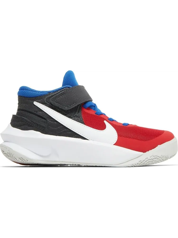 Кроссовки Nike Team Hustle D10 FlyEase GS 'University Red Game Royal' — изображение 1 из 8, красный