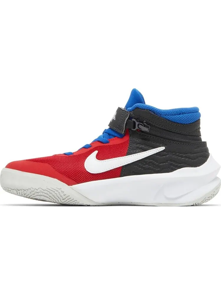 Кроссовки Nike Team Hustle D10 FlyEase GS 'University Red Game Royal' — изображение 3 из 8, красный