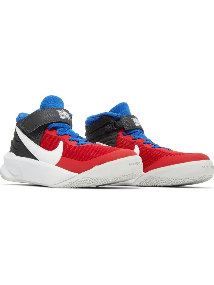 Кроссовки Nike Team Hustle D10 FlyEase GS 'University Red Game Royal' — изображение 8 из 8, красный
