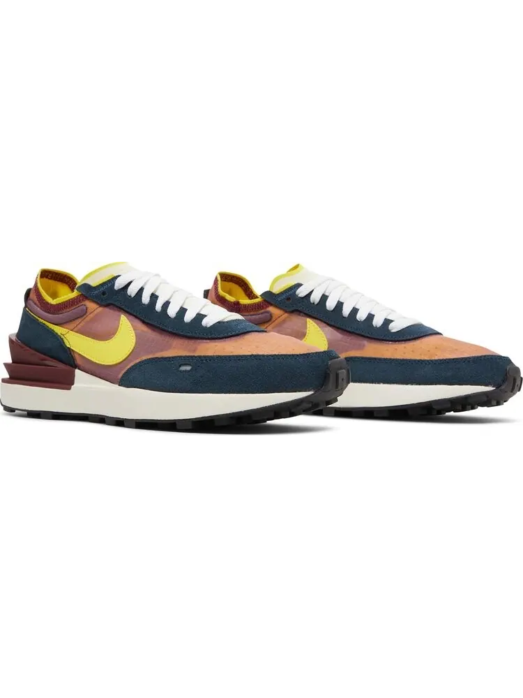 Кроссовки Nike Waffle One SE 'Dark Beetroot Yellow Strike' — изображение 8 из 8, красный