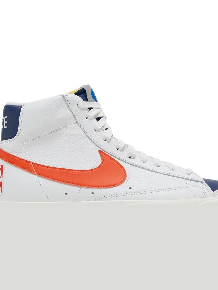 Кроссовки Nike NBA x Blazer Mid '77 EMB '75th Anniversary - Knicks' — изображение 2 из 8, белый