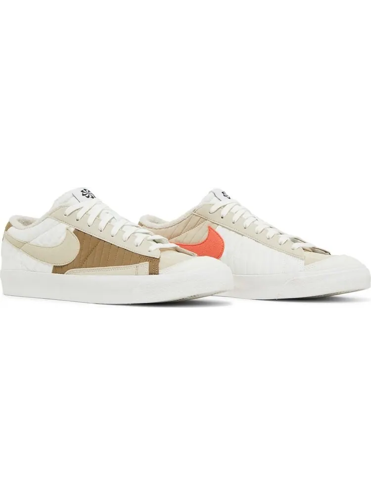 Кроссовки Nike Blazer Low '77 Premium 'Toasty - Brown Kelp' — изображение 8 из 8, белый
