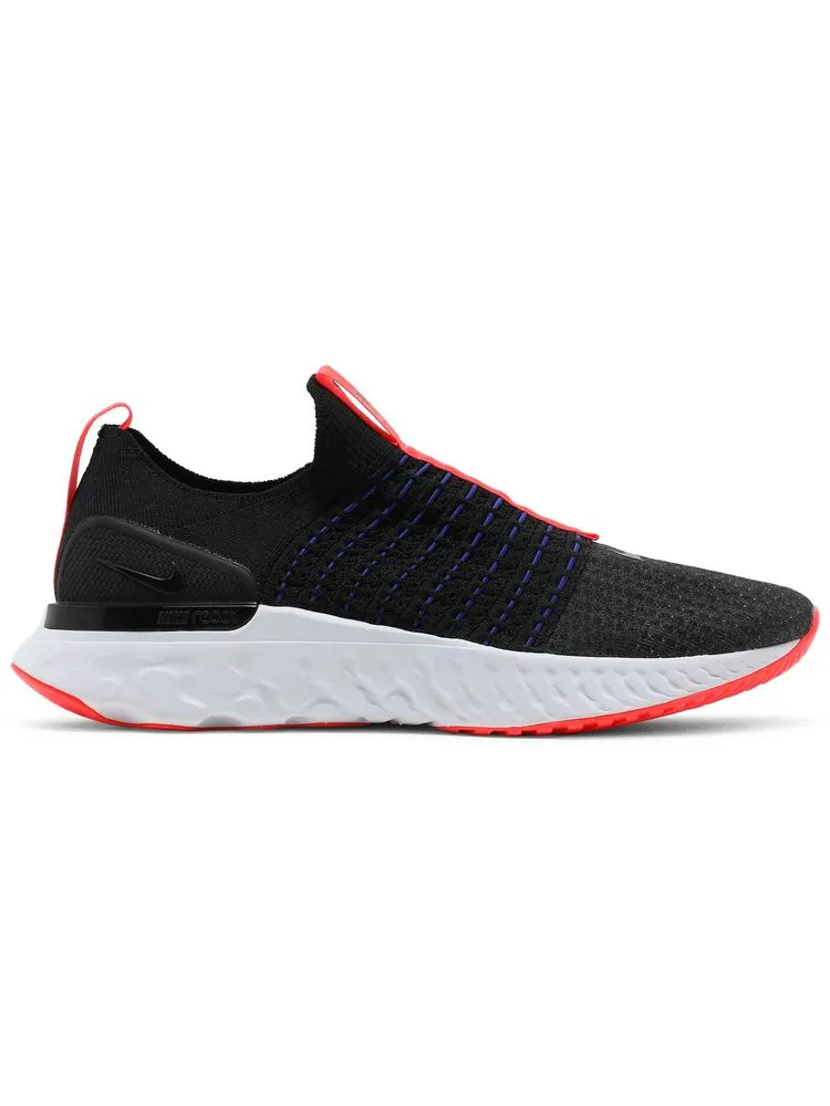Кроссовки Nike React Phantom Run Flyknit 2 'Black Bright Crimson' — изображение 1 из 8, черный