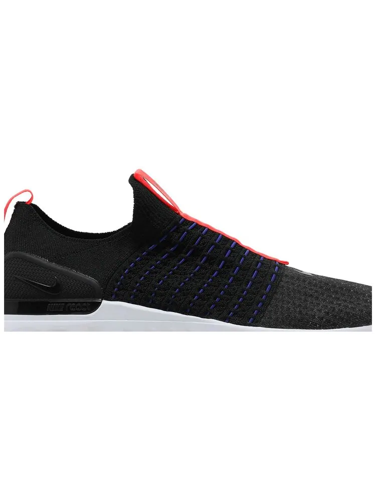 Кроссовки Nike React Phantom Run Flyknit 2 'Black Bright Crimson' — изображение 2 из 8, черный