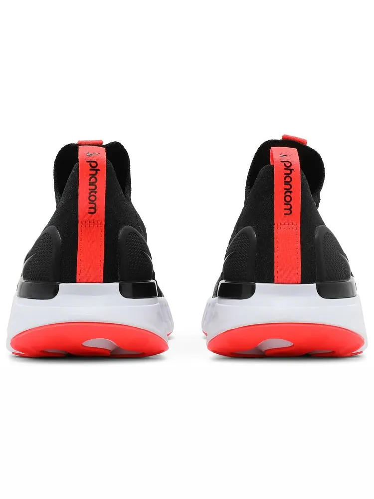 Кроссовки Nike React Phantom Run Flyknit 2 'Black Bright Crimson' — изображение 6 из 8, черный