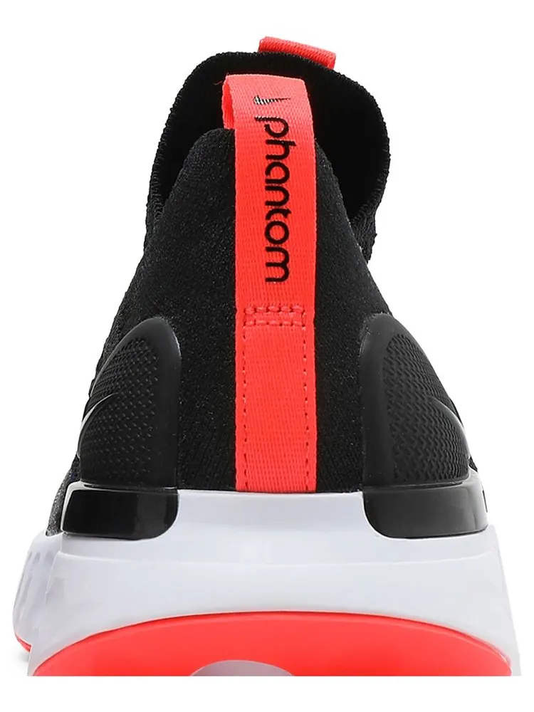 Кроссовки Nike React Phantom Run Flyknit 2 'Black Bright Crimson' — изображение 7 из 8, черный