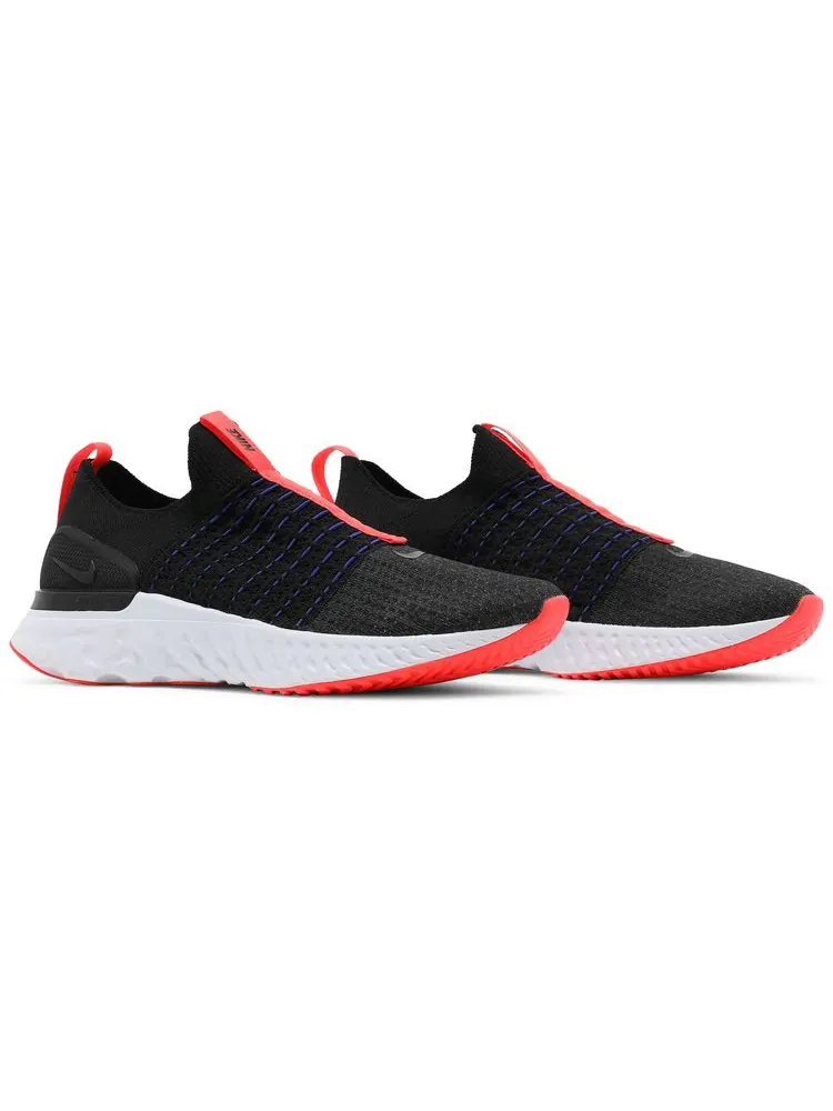 Кроссовки Nike React Phantom Run Flyknit 2 'Black Bright Crimson' — изображение 8 из 8, черный