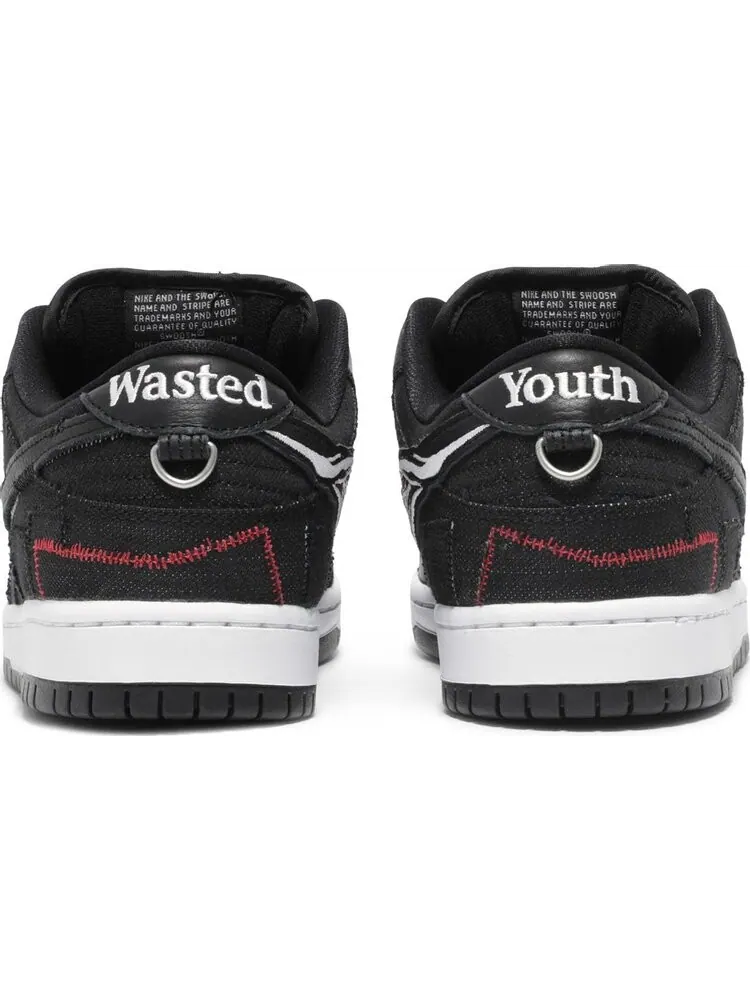 Кроссовки Nike Wasted Youth x Dunk Low SB 'Black Denim' — изображение 6 из 10, черный