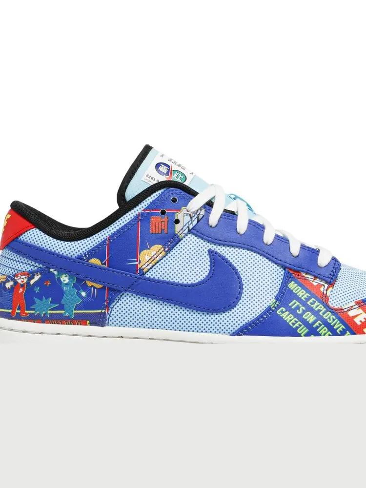 Кроссовки Nike Dunk Low 'Chinese New Year - Firecracker' — изображение 2 из 8, синий