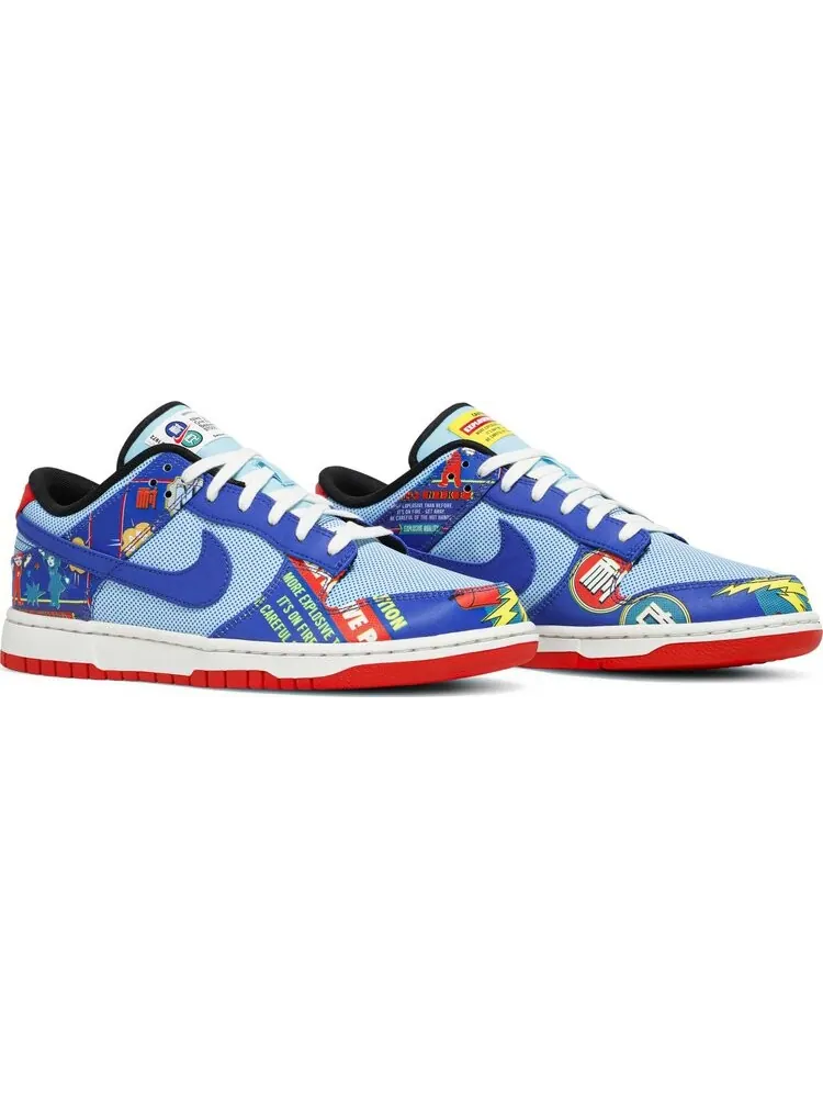 Кроссовки Nike Dunk Low 'Chinese New Year - Firecracker' — изображение 8 из 8, синий