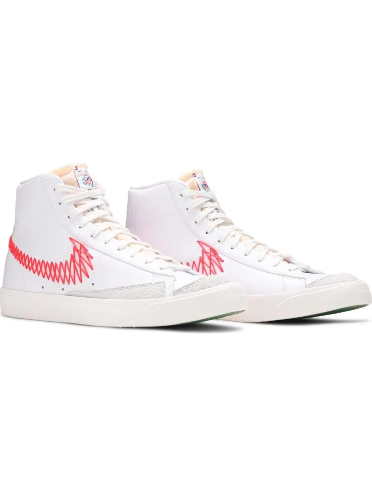 Кроссовки Nike Blazer Mid '77 Vintage 'Double Zig Zag Stitched Swoosh' — изображение 8 из 8, белый