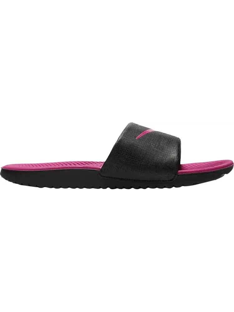 Сандалии Nike Kawa GS 'Black Vivid Pink' — изображение 1 из 1, черный