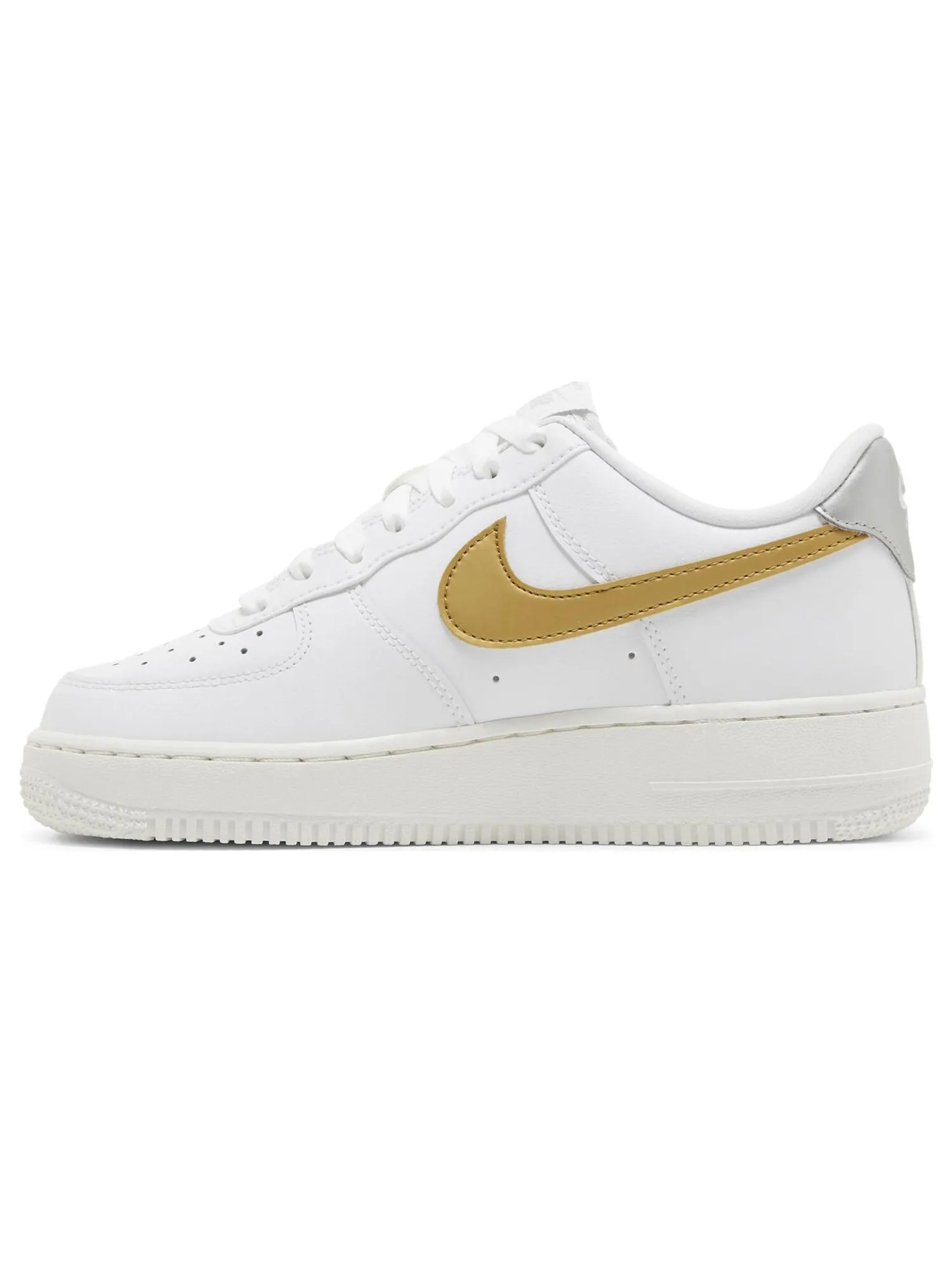 Кроссовки Nike Wmns Air Force 1 '07 'White Metallic Gold' — изображение 3 из 8, белый