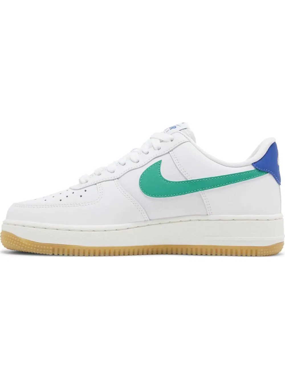 Кроссовки Nike Wmns Air Force 1 07 White Stadium Green — изображение 1 из 5, белый/синий/зеленый