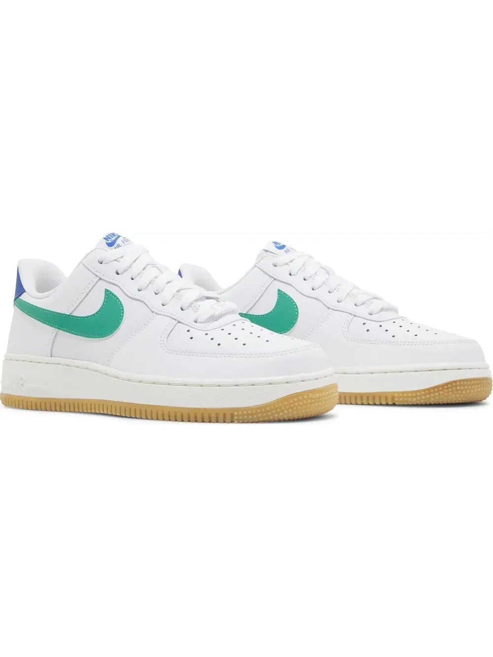 Кроссовки Nike Wmns Air Force 1 07 White Stadium Green — изображение 3 из 5, белый/синий/зеленый
