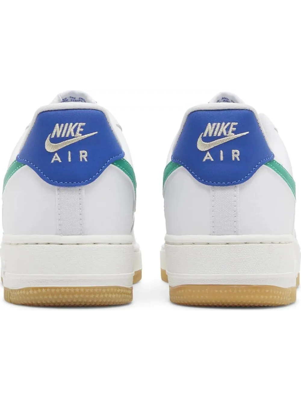 Кроссовки Nike Wmns Air Force 1 07 White Stadium Green — изображение 4 из 5, белый/синий/зеленый