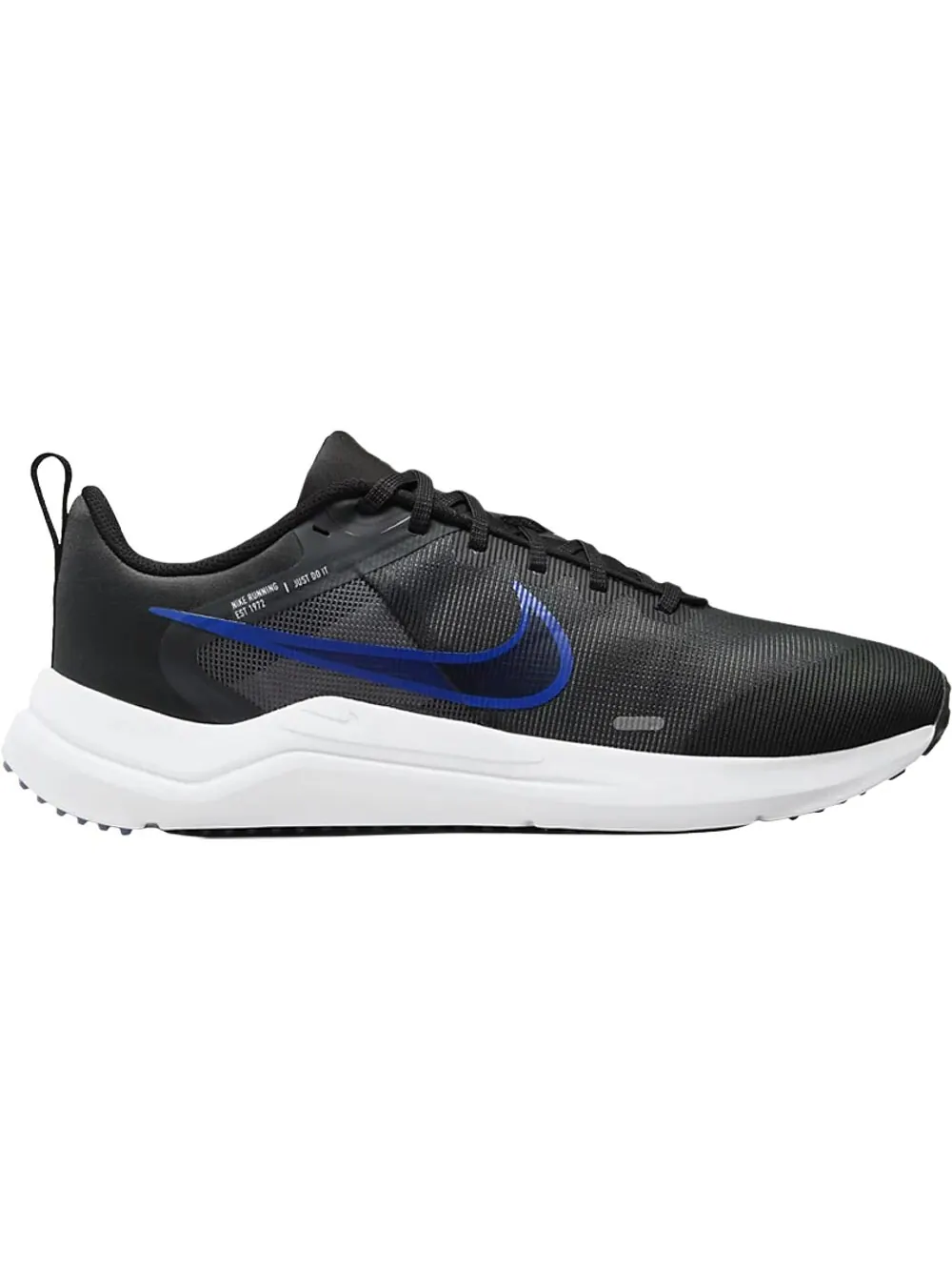 Кроссовки Nike Downshifter 12 Anthracite Racer Blue — изображение 1 из 1, черный/синий/белый