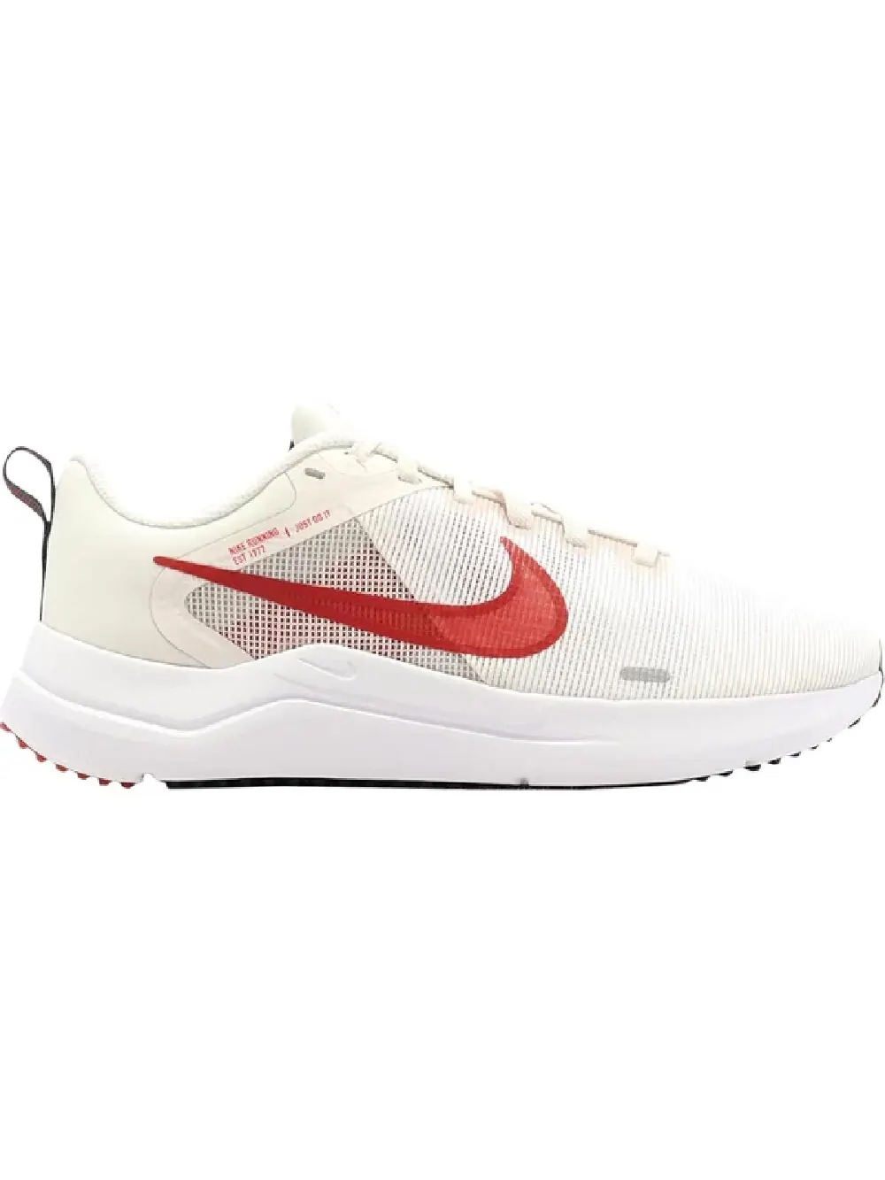 Кроссовки Nike Wmns Downshifter 12 Phantom University Red — изображение 1 из 1, бежевый/красный/белый