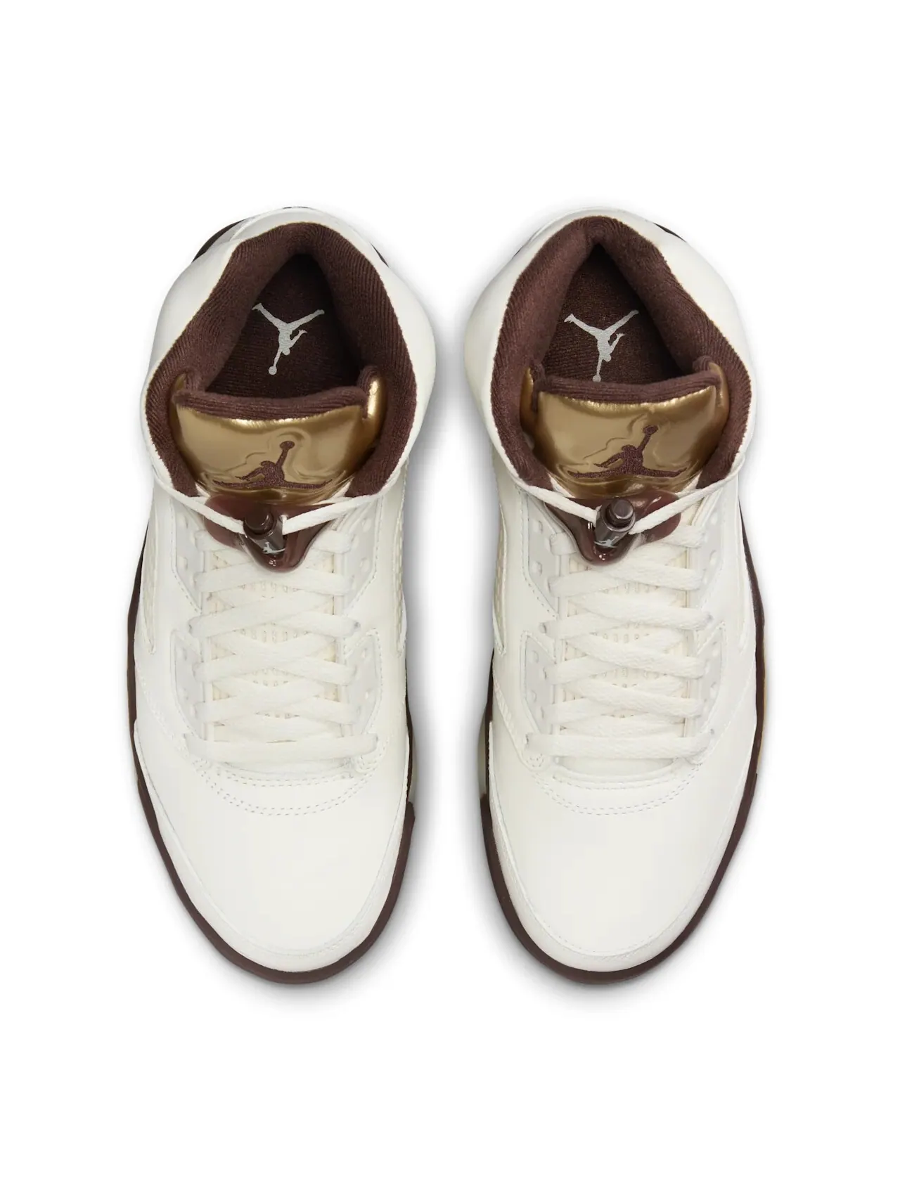 Кроссовки женские Nike Air Jordan 5 Golden Ticket — изображение 3 из 11, кремовый/золотой