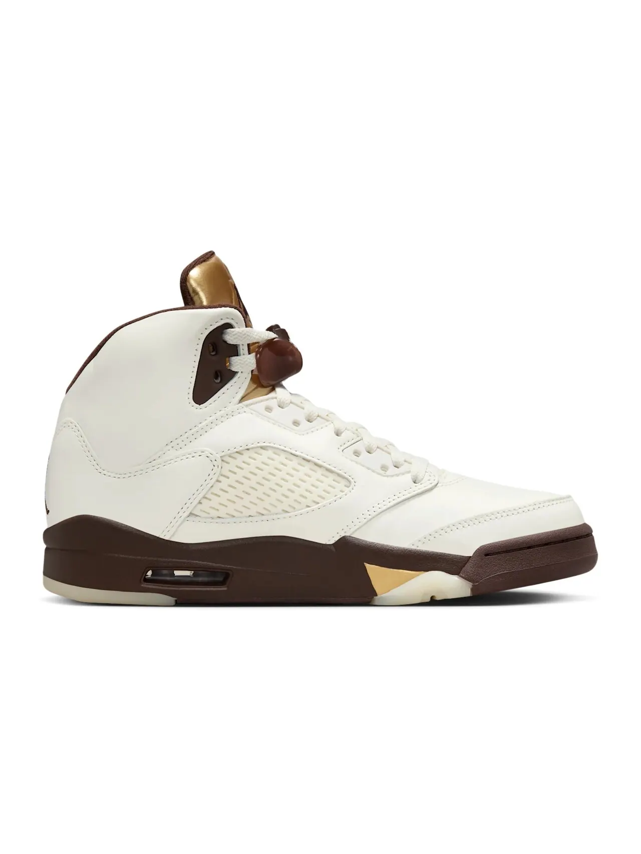 Кроссовки женские Nike Air Jordan 5 Golden Ticket — изображение 6 из 11, кремовый/золотой