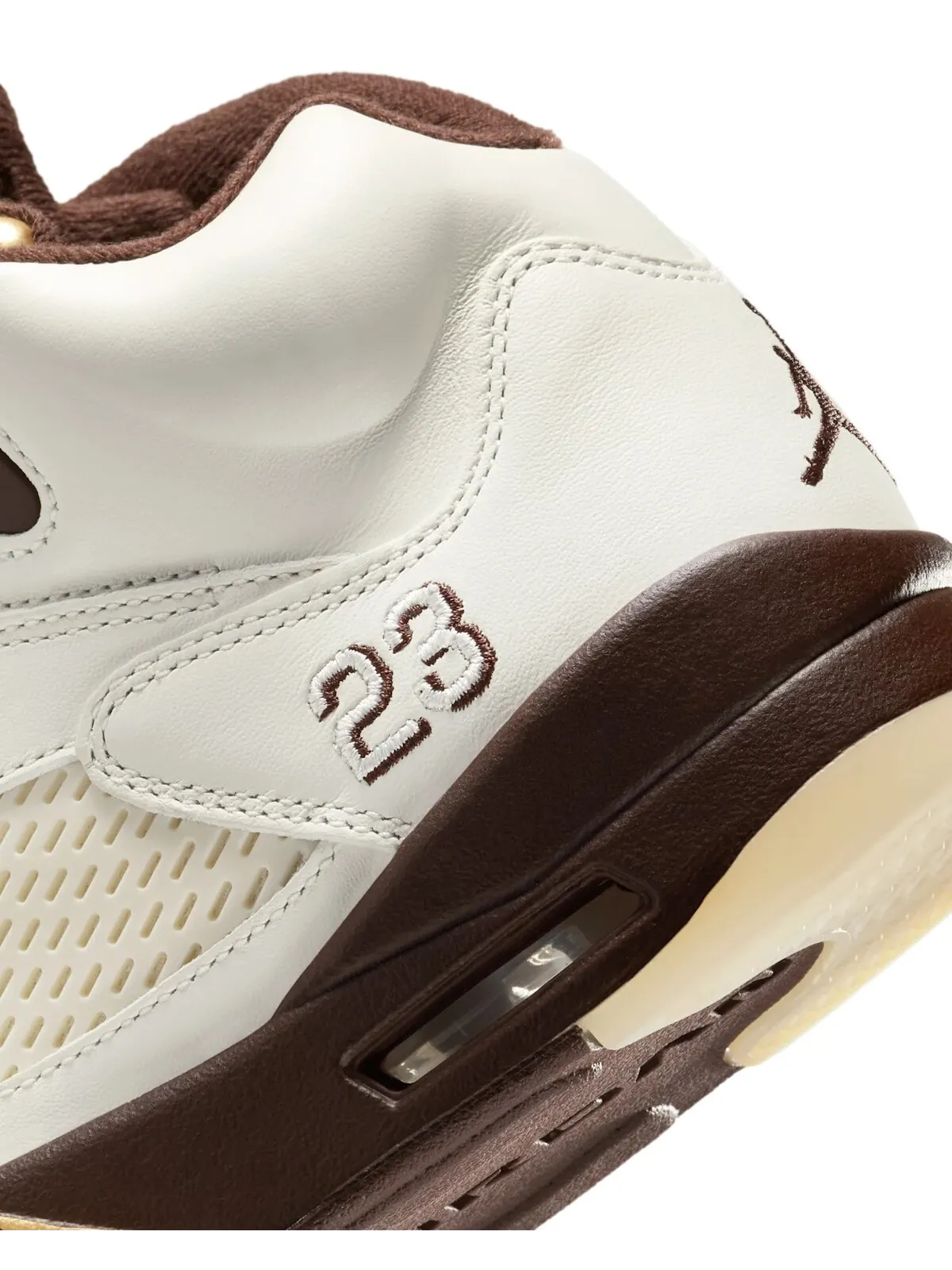 Кроссовки женские Nike Air Jordan 5 Golden Ticket — изображение 9 из 11, кремовый/золотой