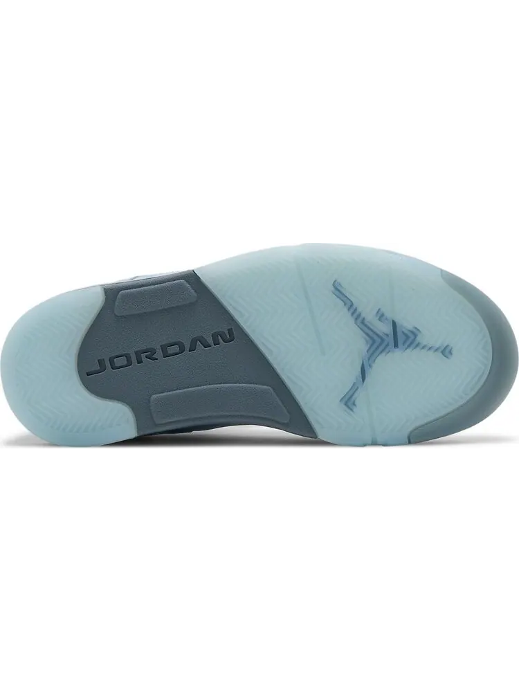 Кроссовки Wmns Air Jordan 5 Retro Blue Bird — изображение 4 из 10, синий