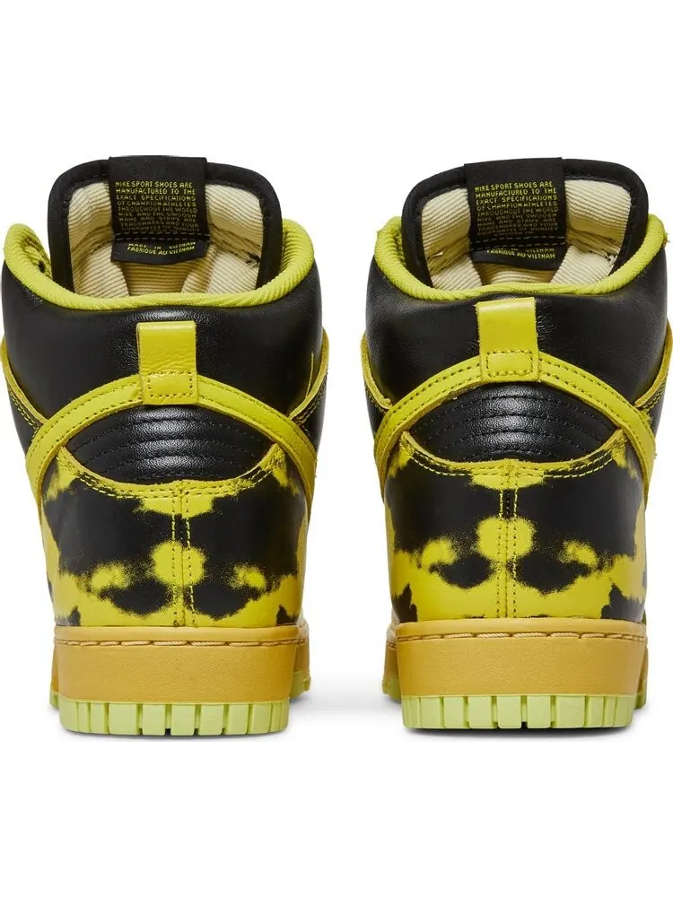 Кроссовки Nike Dunk High 1985 'Yellow Acid Wash' — изображение 6 из 8, желтый
