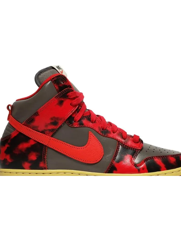 Кроссовки Nike Dunk High 1985 Acid Wash — изображение 2 из 8, красный