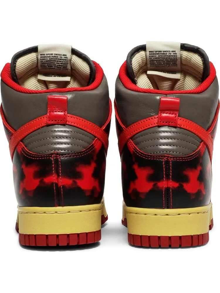 Кроссовки Nike Dunk High 1985 Acid Wash — изображение 6 из 8, красный