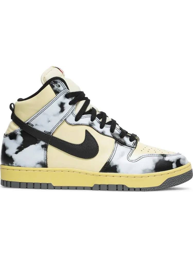 Nike Dunk High 1985 'Black Acid Wash' - Ретро-стиль с уникальным дизайном — изображение 1 из 10, желтый