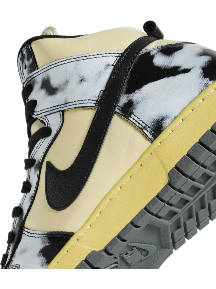 Nike Dunk High 1985 'Black Acid Wash' - Ретро-стиль с уникальным дизайном — изображение 10 из 10, желтый