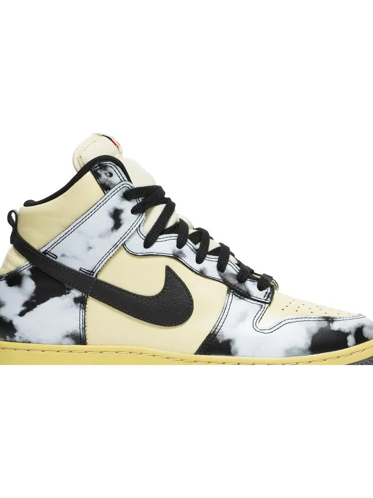 Nike Dunk High 1985 'Black Acid Wash' - Ретро-стиль с уникальным дизайном — изображение 2 из 10, желтый