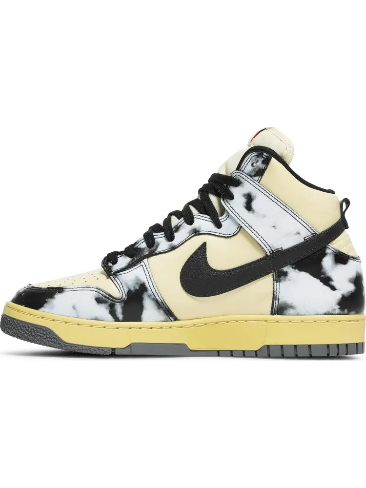Nike Dunk High 1985 'Black Acid Wash' - Ретро-стиль с уникальным дизайном — изображение 3 из 10, желтый