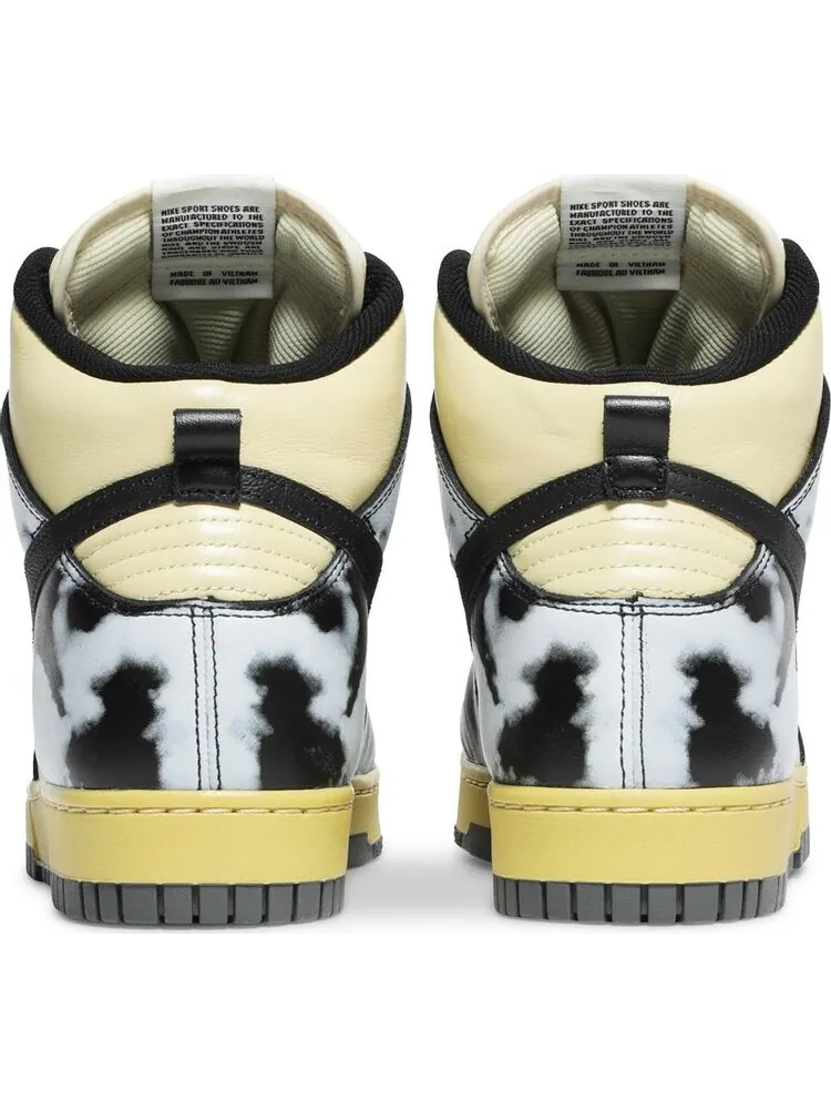 Nike Dunk High 1985 'Black Acid Wash' - Ретро-стиль с уникальным дизайном — изображение 6 из 10, желтый
