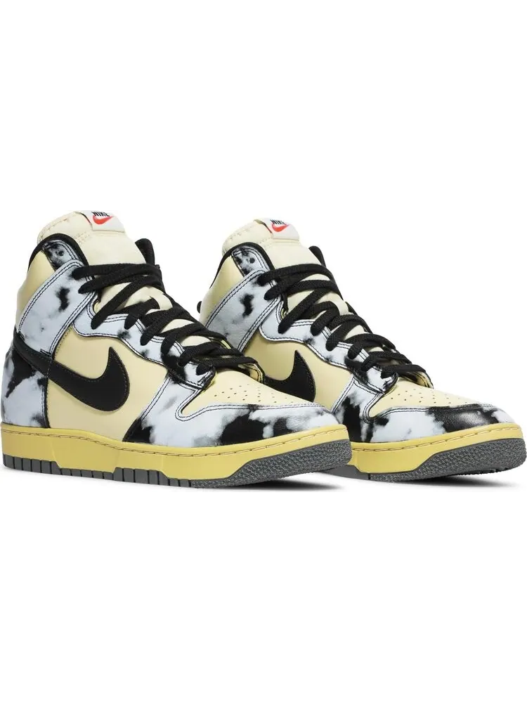Nike Dunk High 1985 'Black Acid Wash' - Ретро-стиль с уникальным дизайном — изображение 8 из 10, желтый