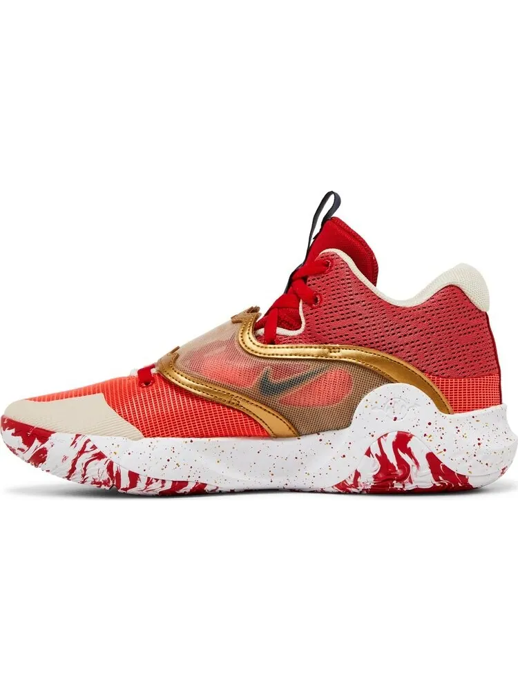 Кроссовки KD Trey 5 X 'University Red Metallic Gold' — изображение 3 из 4, красный