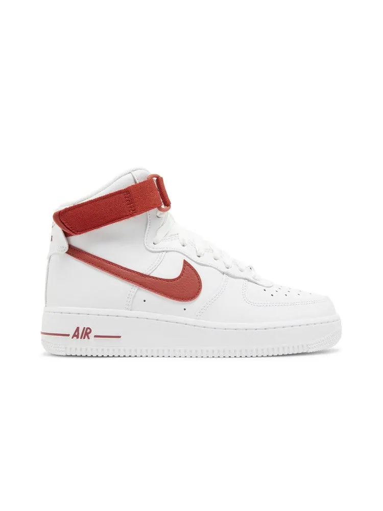 Кроссовки Nike Wmns Air Force 1 High 'White Cinnabar' — изображение 2 из 9, белый