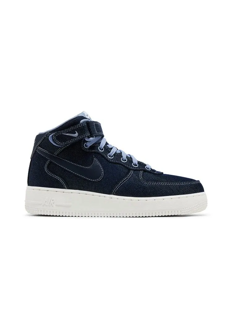 Кроссовки Nike Wmns Air Force 1 Mid 'Denim' — изображение 2 из 9, синий