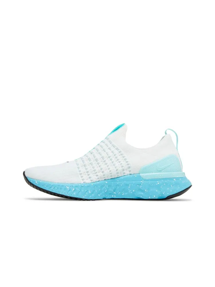 Кроссовки React Phantom Run Flyknit 2 'White Glacier Blue' — изображение 3 из 8, белый синий