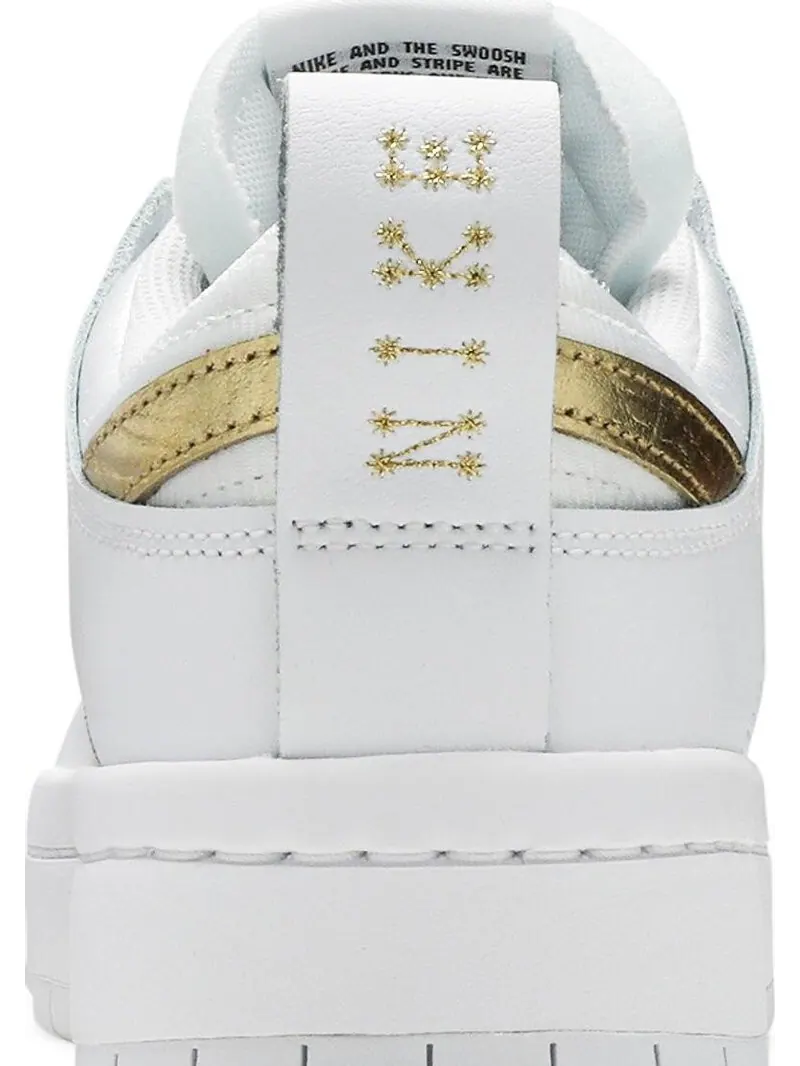 Кроссовки Nike Wmns Dunk Low Disrupt 'White Metallic Gold' — изображение 7 из 8, белый